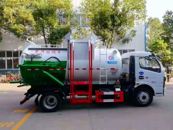 东风多利卡国六8方(圆罐)餐厨垃圾车