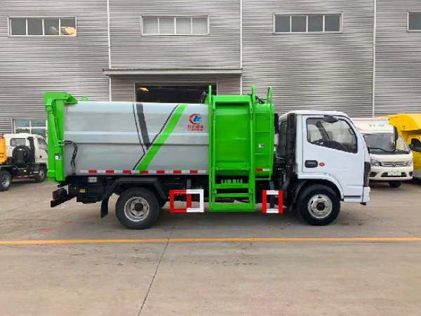 极速糖果威牌CLW5075ZZZKDL型自装卸式垃圾车