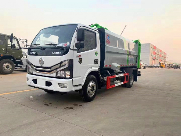 极速糖果威牌CLW5075ZZZKDL型自装卸式垃圾车