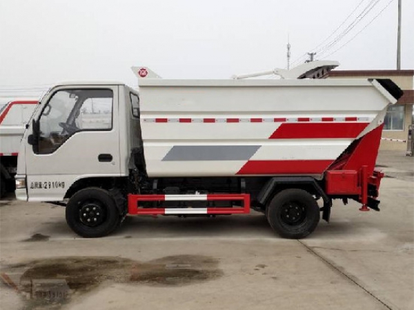 跃进S70国六4方无泄漏自装(后挂桶)卸式垃圾车